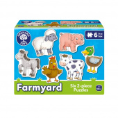 Puslespil Farmyard 6 x 2 Brikker Puslespil Farmyard 6 x 2 Brikker