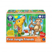 Puslespil First Jungle Friends 2 x 12 Brikker Puslespil First Jungle Friends 2 x 12 Brikker
