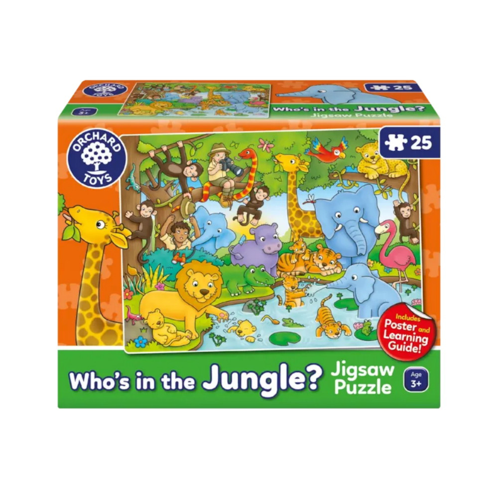 Puslespil Who's in the Jungle? 25 Brikker
