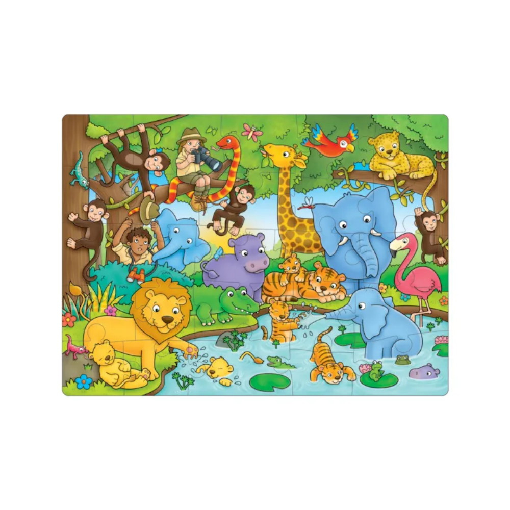 Puslespil Who's in the Jungle? 25 Brikker