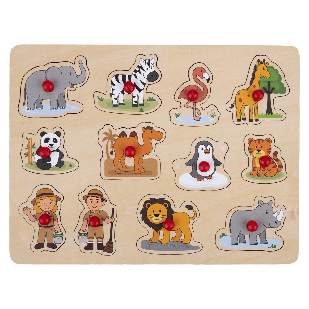 Engelhart Education Knoppuslespil Zoo 12 Brikker