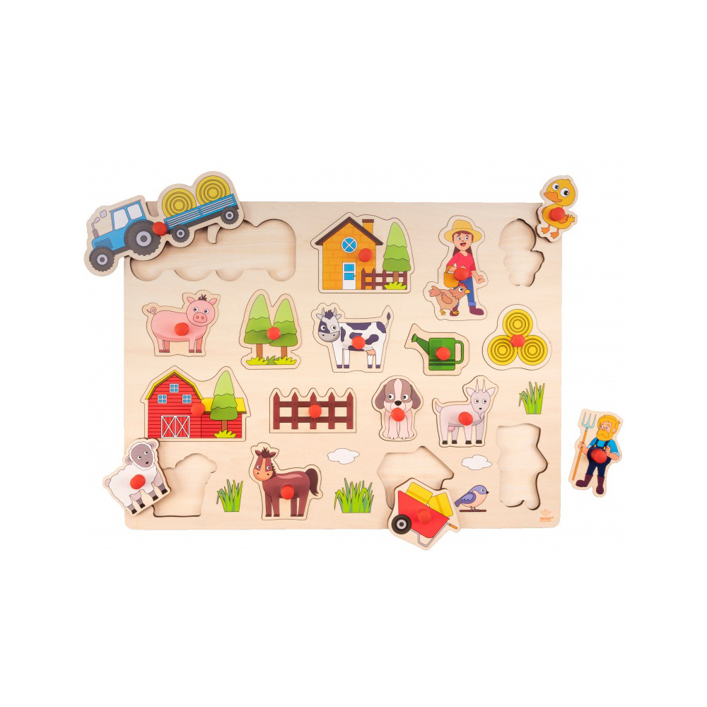 Engelhart Education Large knoppuslespil stuehus