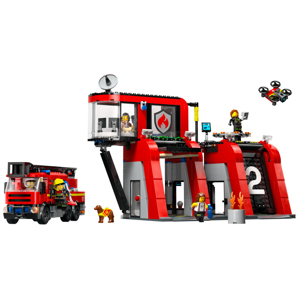 LEGO City - Brandstation med brandbil