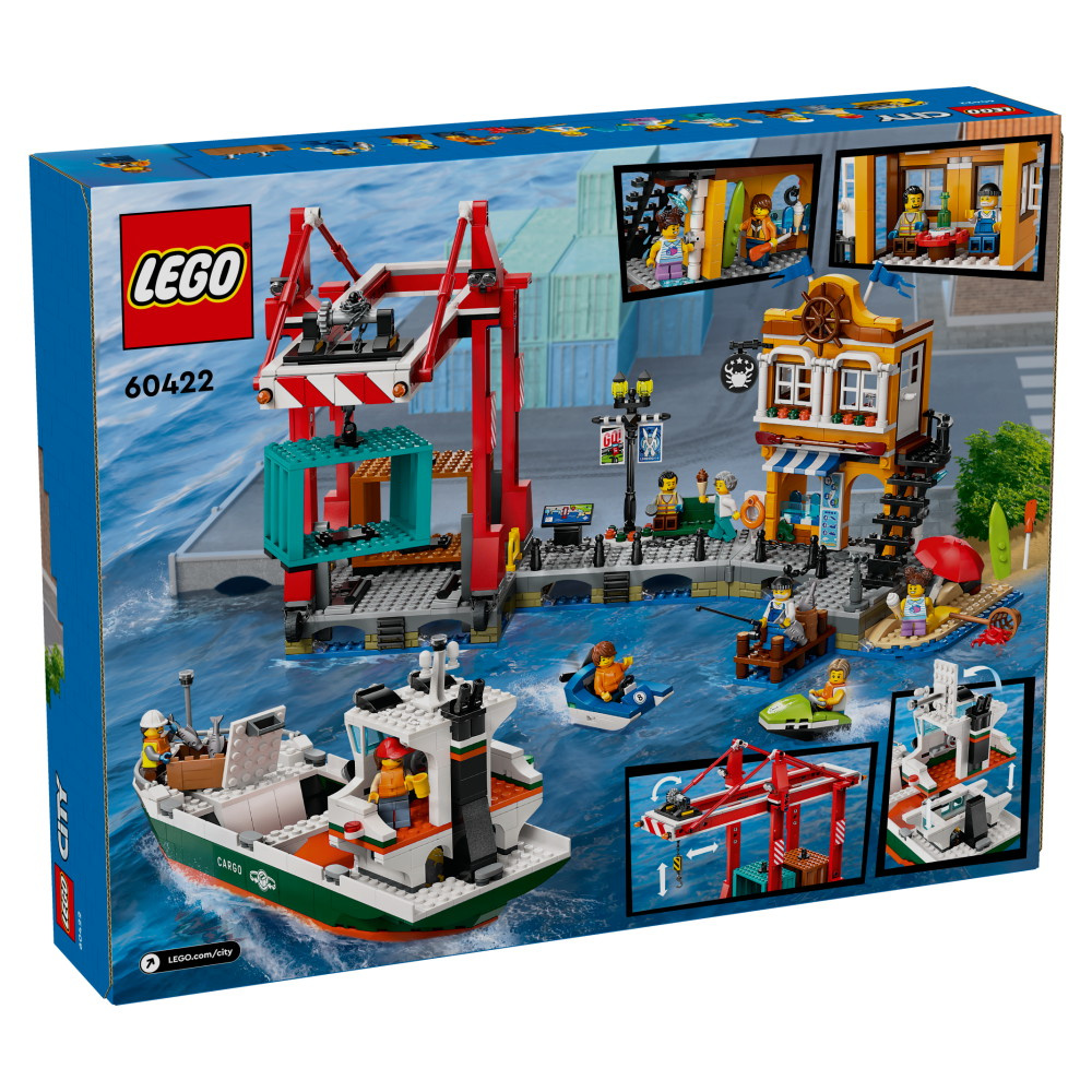 LEGO City - Havnefront med fragtskib