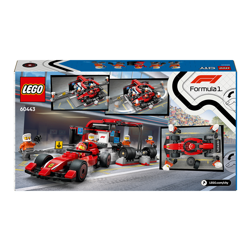 LEGO City - F1®-pitstop og pitcrew med Ferrari-bil