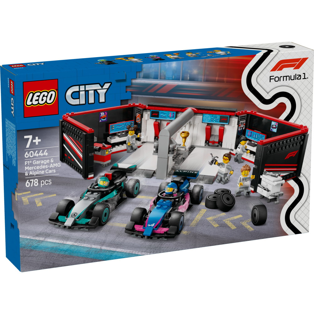 LEGO City - F1-garage: Mercedes-AMG og Alpine-biler