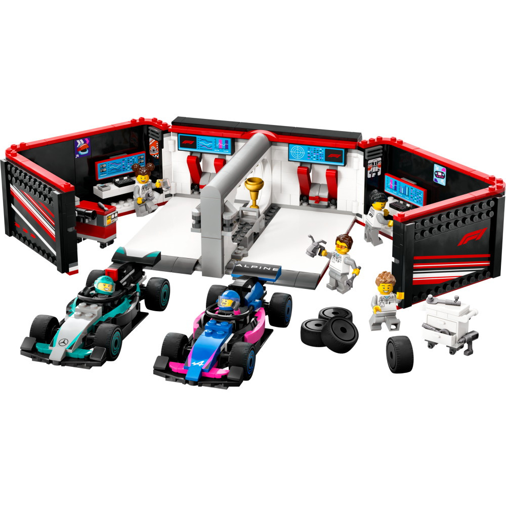 LEGO City - F1-garage: Mercedes-AMG og Alpine-biler