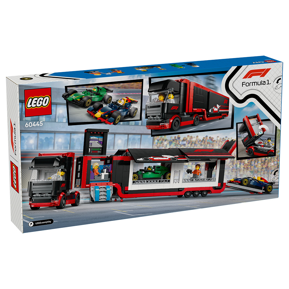 LEGO City - F1-lastbil med RB20 og AMR24 F1-biler