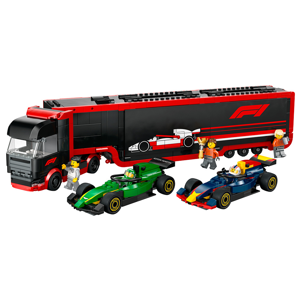 LEGO City - F1-lastbil med RB20 og AMR24 F1-biler
