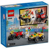 LEGO City - Racerbilpakke – pizzabil mod brandbil LEGO City - Racerbilpakke – pizzabil mod brandbil