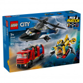 LEGO City – Helikopter, brandbil og ubåd LEGO City – Helikopter, brandbil og ubåd