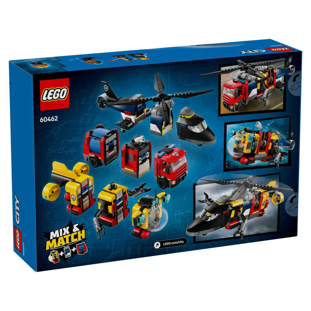 LEGO City – Helikopter, brandbil og ubåd