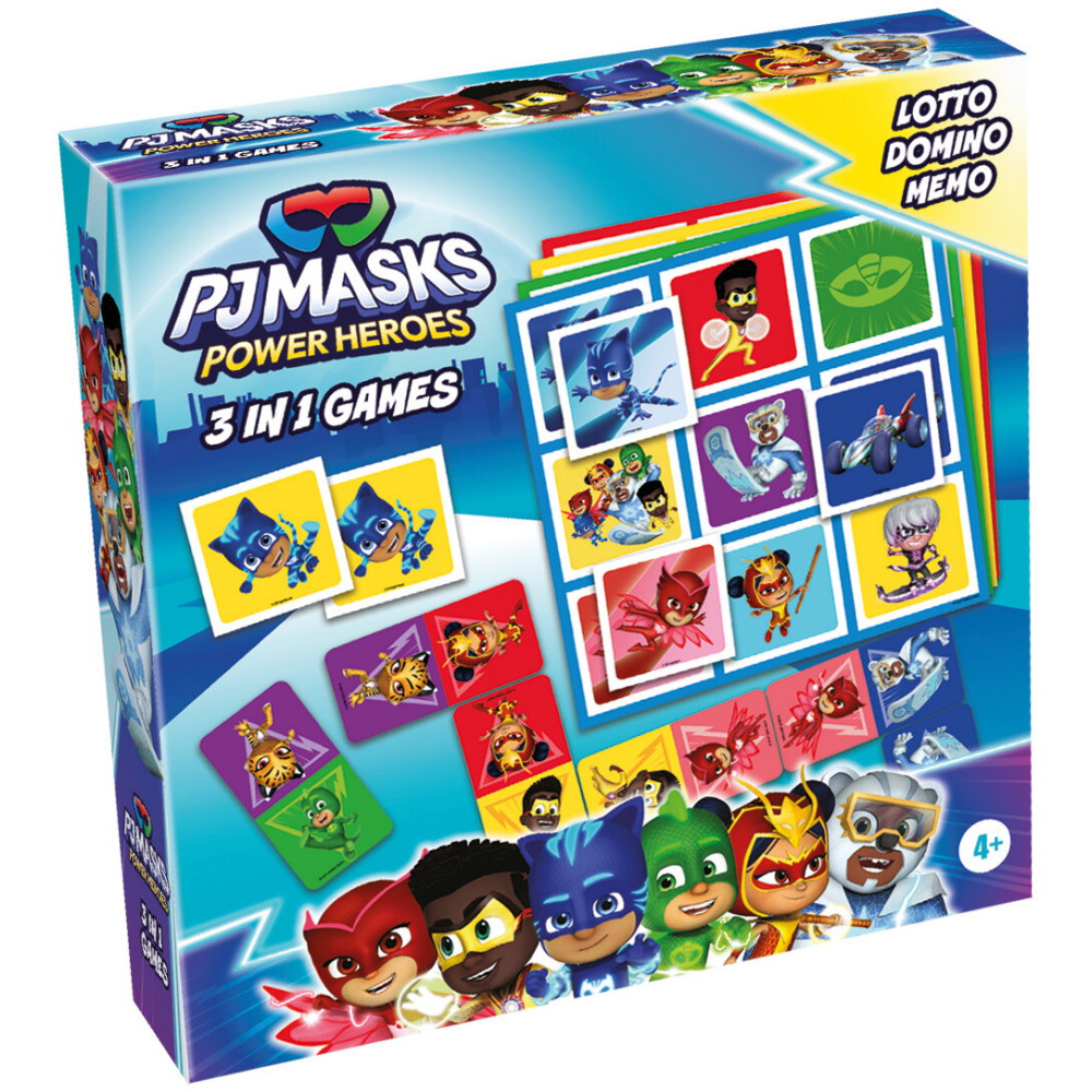 Pyjamasheltene 3 i 1-Spil (DK)