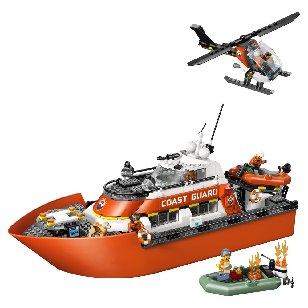 LEGO City - Kystvagtens Redningsbåd Og Helikopter