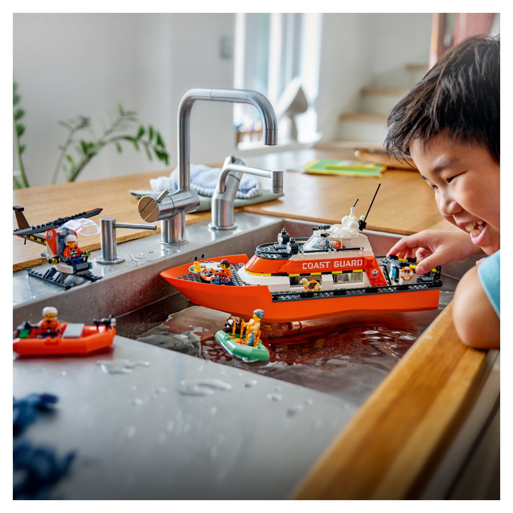 LEGO City - Kystvagtens Redningsbåd Og Helikopter