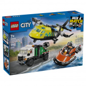 LEGO City - Remix – Fly, Servicevogn Og Luftpudebåd LEGO City - Remix – Fly, Servicevogn Og Luftpudebåd