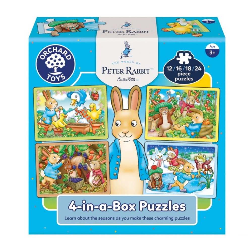 Puslespil Peter Kanin 4-i-1-æske 12-24 Brikker