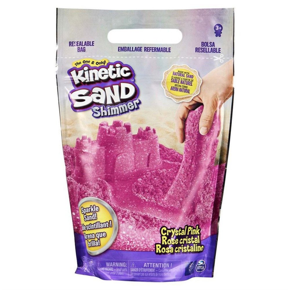 Kinetisk Sand - Glitter Sand Lyserød