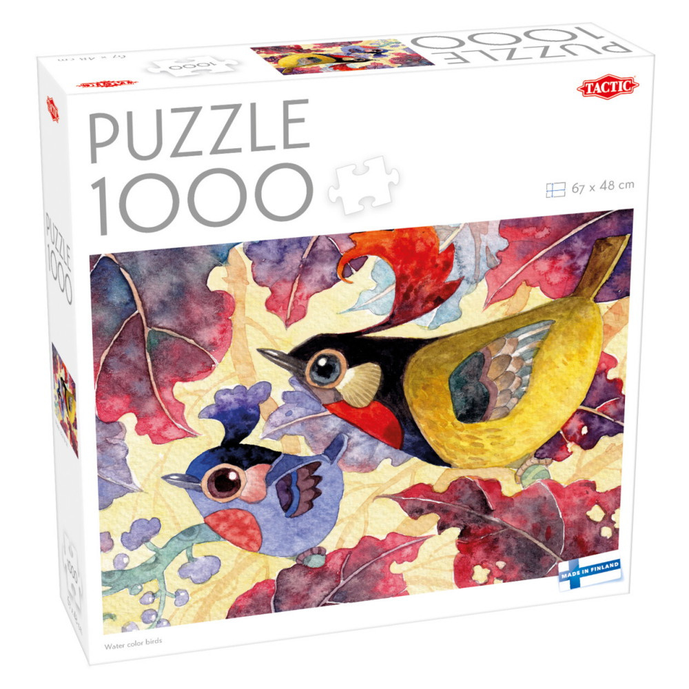 Tactic: Water color birds 1000 Brikker