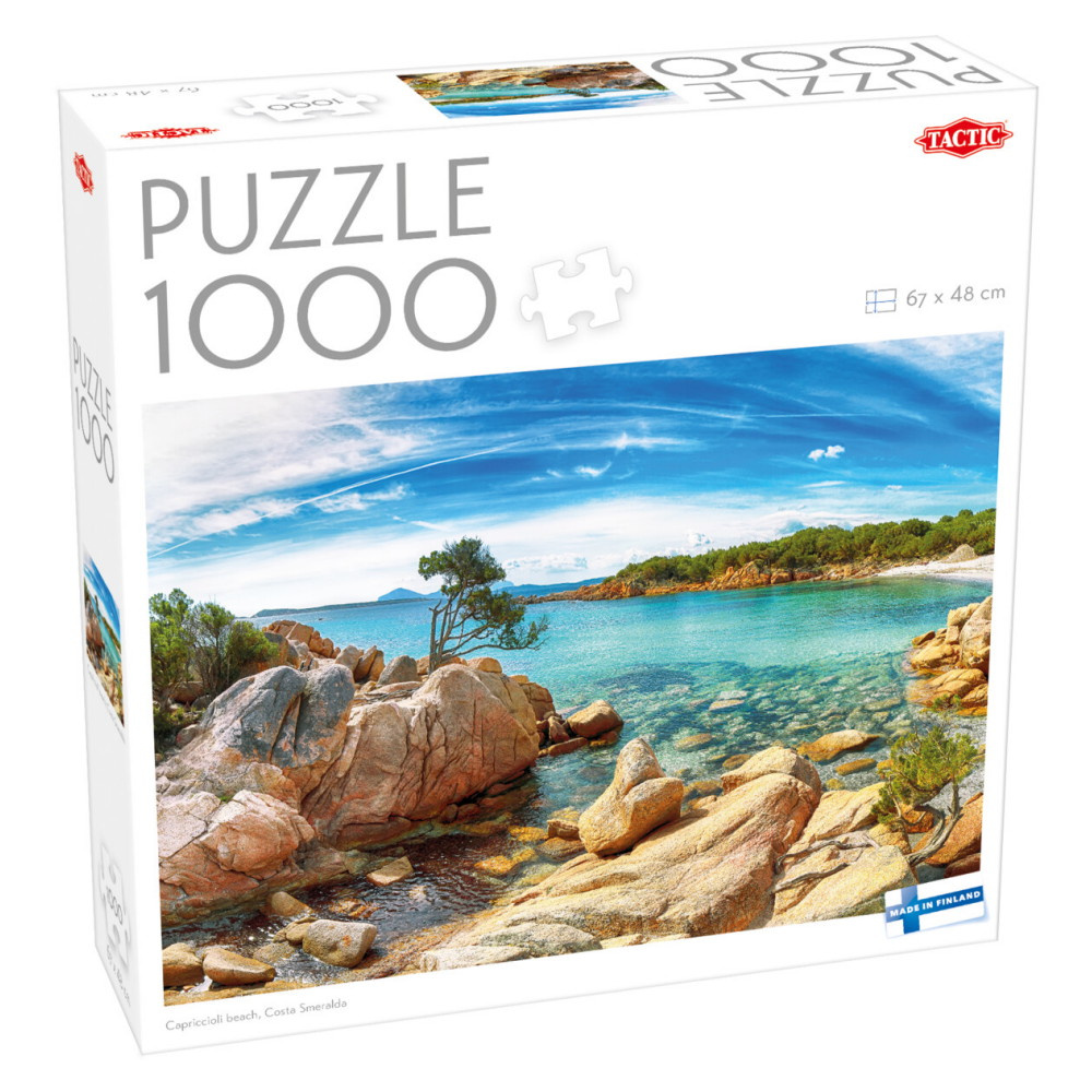 Tactic: Capriccioli beach, Costa Smeralda 1000 Brikker