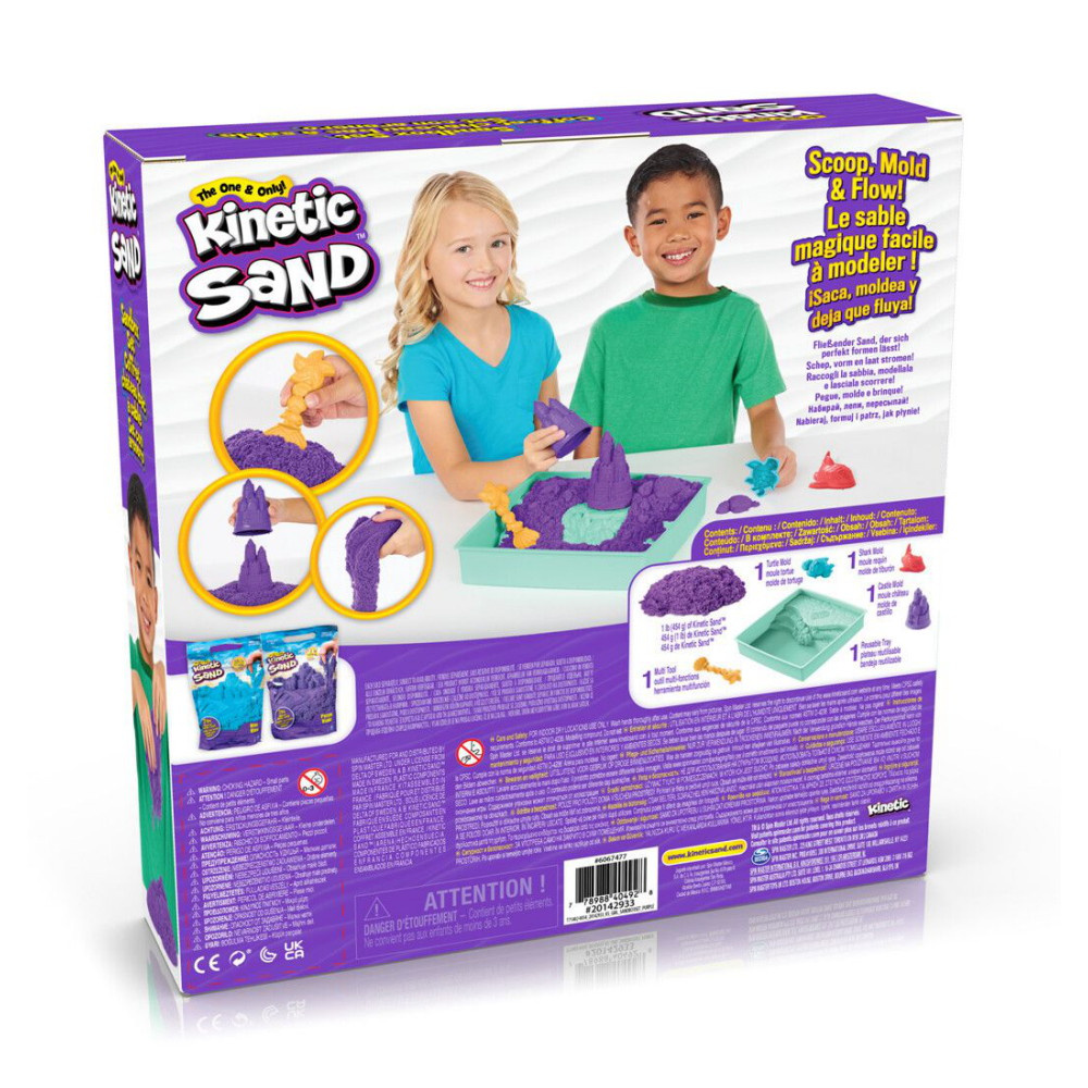 Kinetic Sand Sandbox Sæt - Lilla