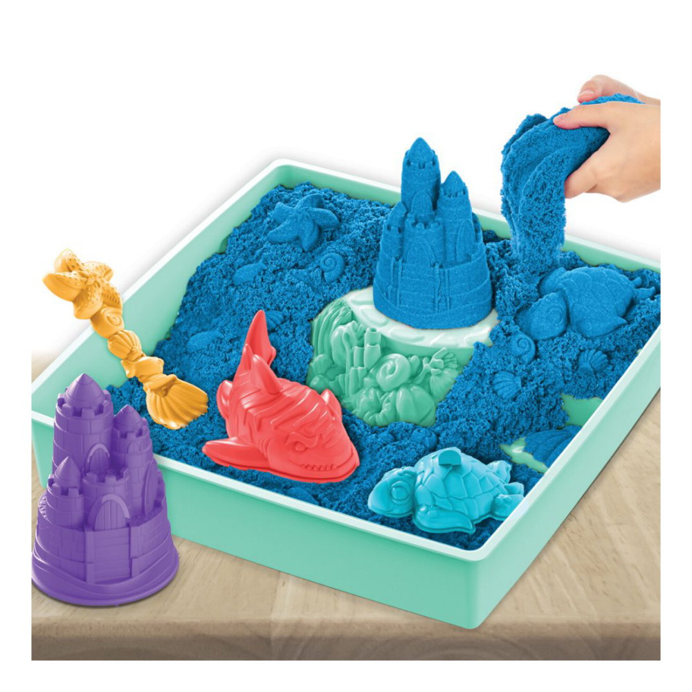 Kinetic Sand Sandbox Sæt - Blå
