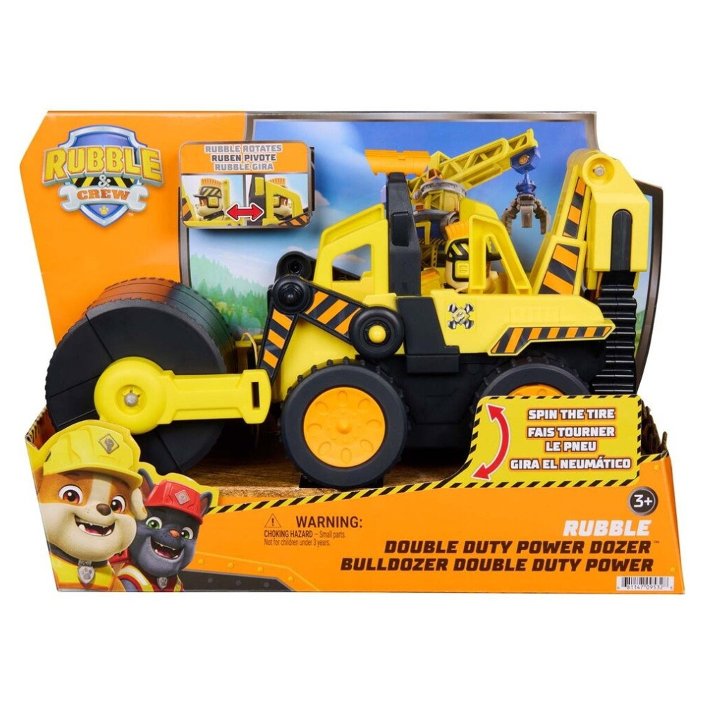 Rubble & Crew Double Duty Power Dozer Legetøjskøretøj 42 cm