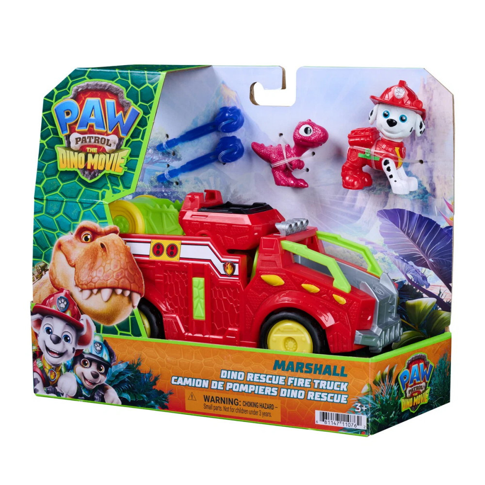 Paw Patrol - The Dino Movie - Marshall Dino Rescue Fire Truck