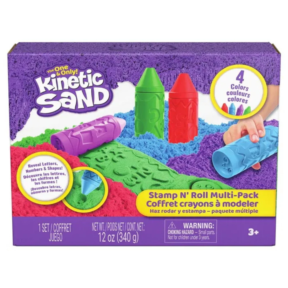 Kinetic Sand Stamp N' Roll Multipack