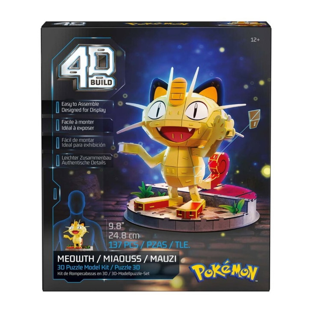 4D Build puslespil Pokémon Meowth