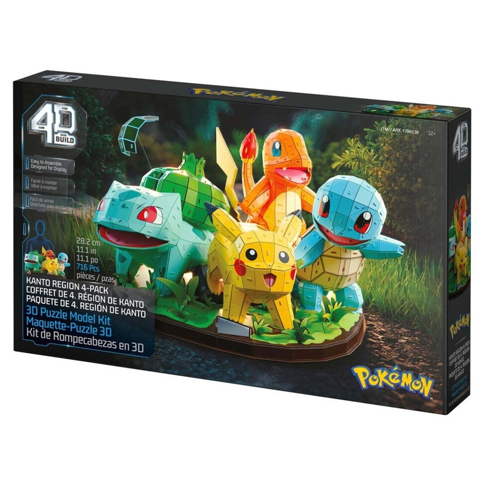 4D Build Puslespil Pokémon First Starters