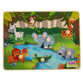 Knappuslespil: Afrikas Dyr - 7 Brikker Knappuslespil: Afrikas Dyr - 7 Brikker