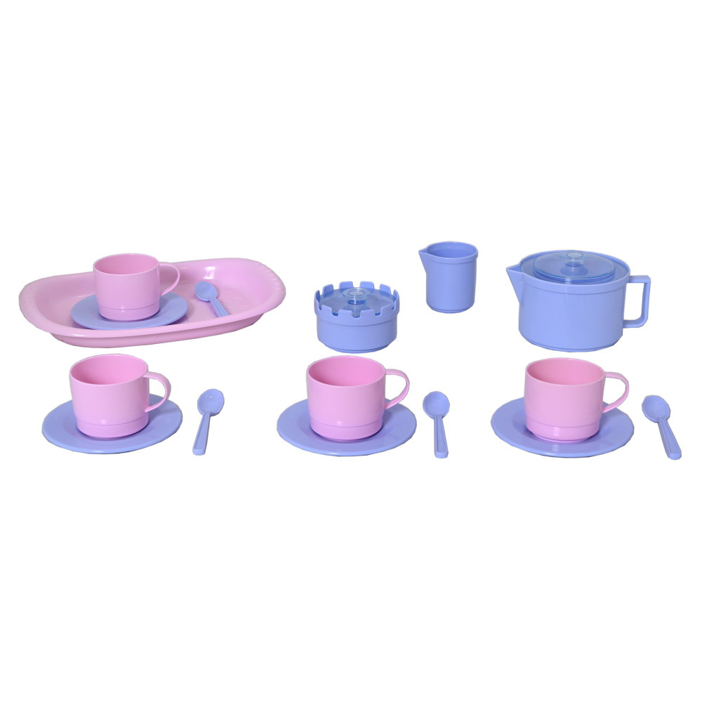 Plasto Kaffestel - Lyserød/Lilla