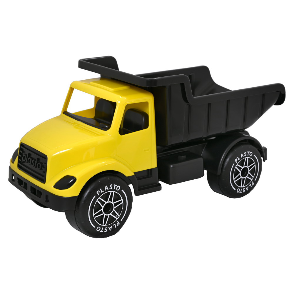 Plasto Stor lastbil - Gul/Sort