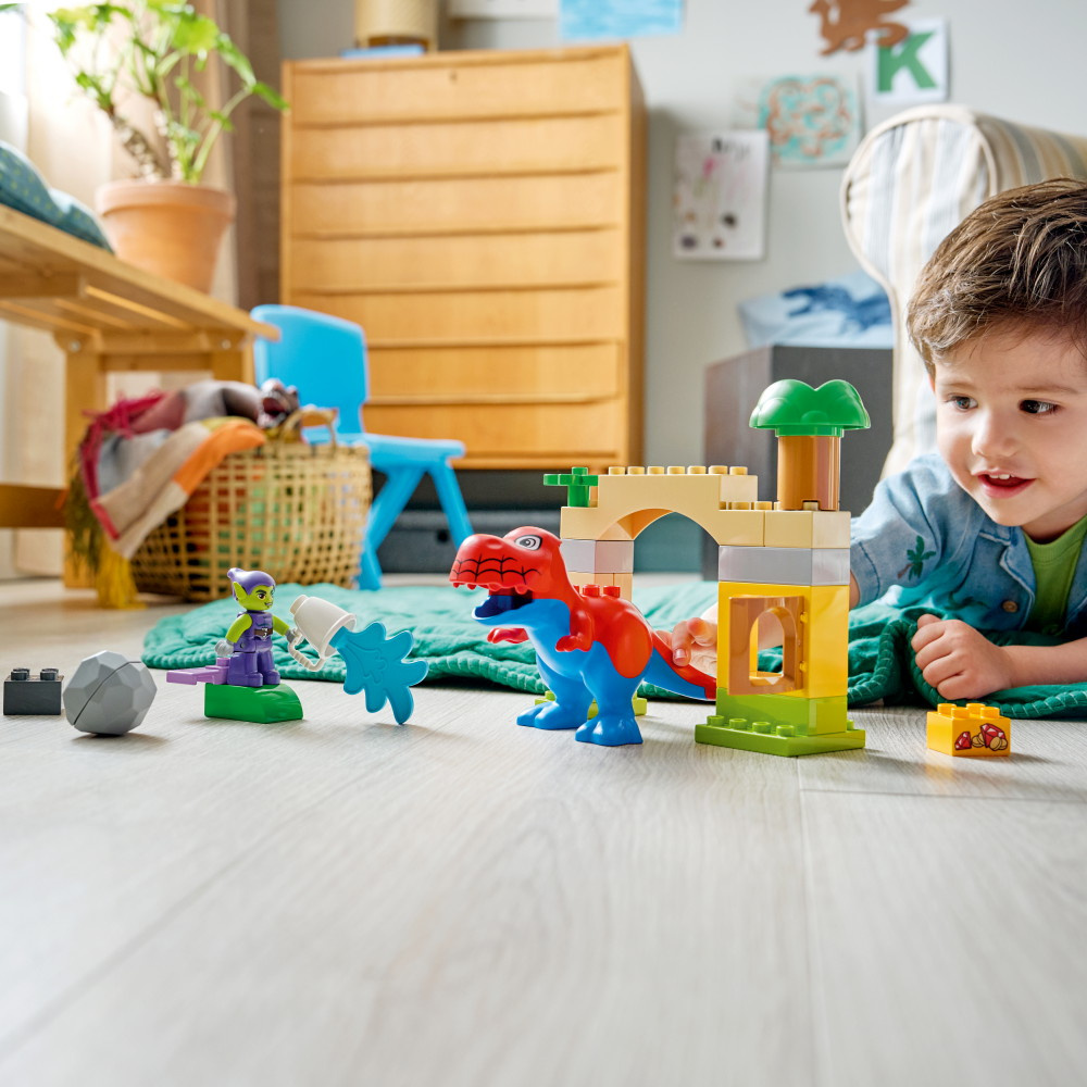 LEGO Duplo - Spidey-Rex-dinosaur mod Green Goblin
