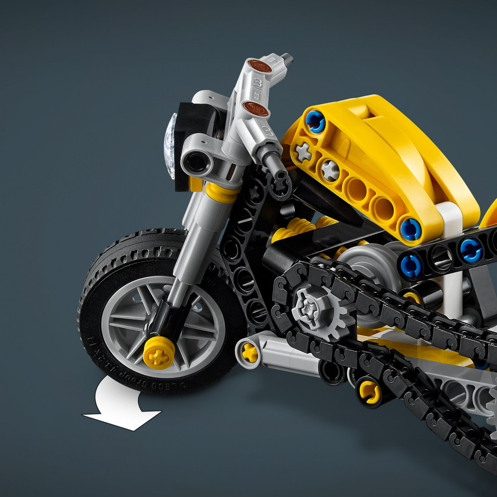 LEGO Technic - Gul motorcykel
