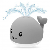 Vandsprøjtning af hval med lys Vandsprøjtning af hval med lys