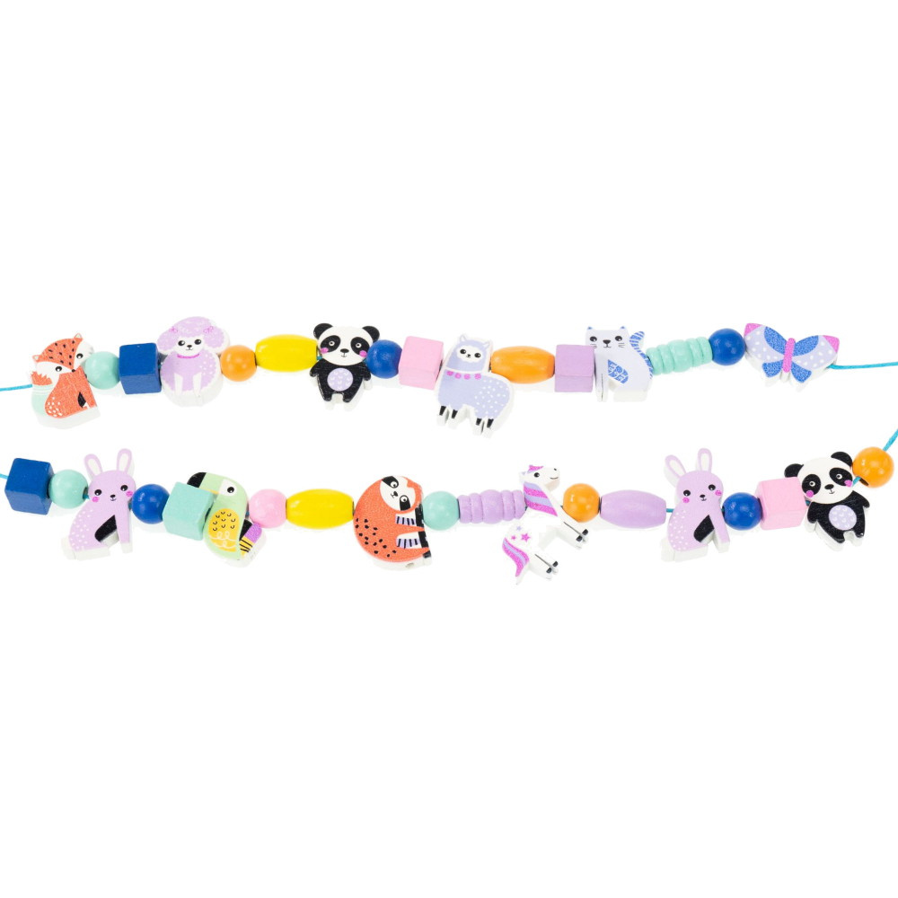 Nice Smykkesæt Træperler Dyr