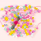 Nice Smykkesæt Med Træperler Enhjørning Nice Smykkesæt Med Træperler Enhjørning