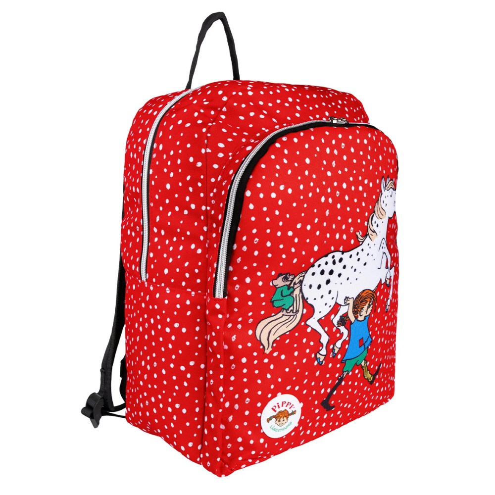 Pippi Langstrømpe Kisa Rygsæk Kraftig Rød
