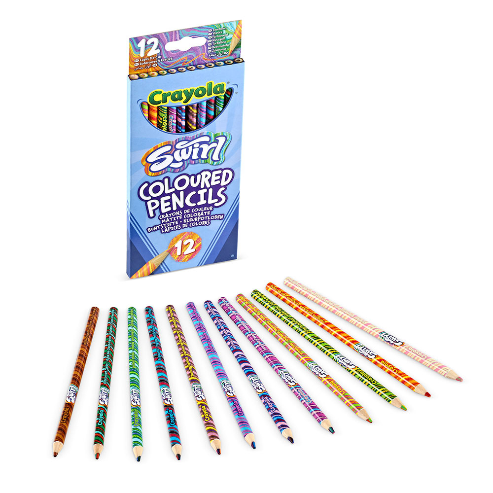 Crayola Swirl Coloured Pencils 12 pc