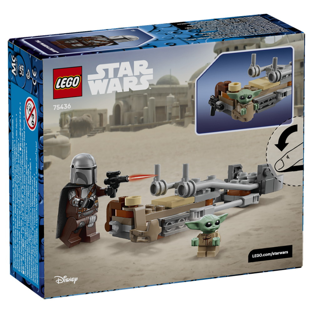 LEGO Star Wars - Mandalorianeren Og Grogus Speederbike