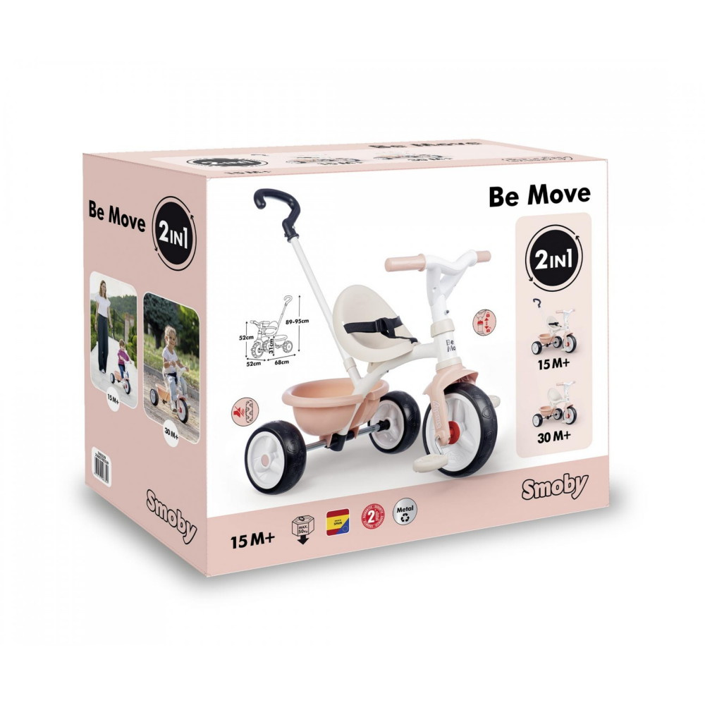 Smoby Be Move - Trehjulet cykel, Pink