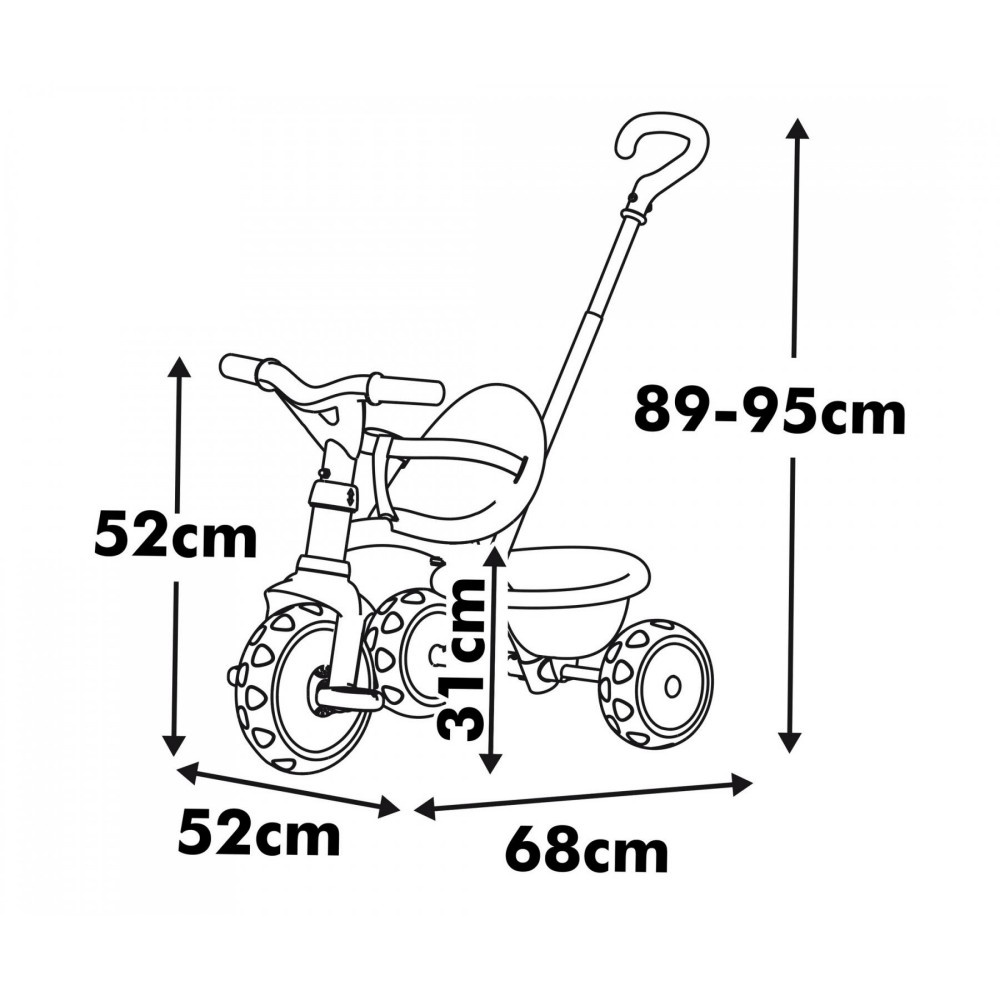 Smoby Be Move - Trehjulet cykel, Pink