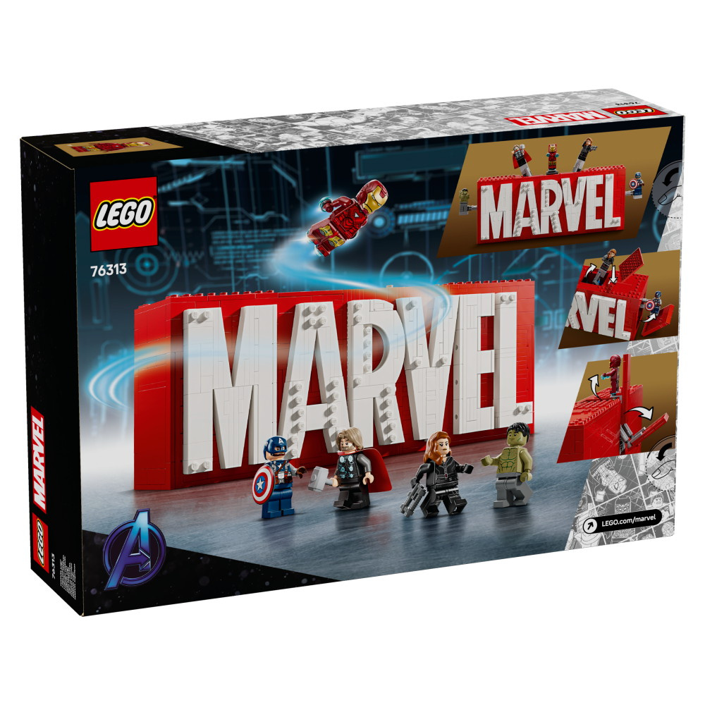 LEGO Marvel - MARVEL-logo og minifigurer