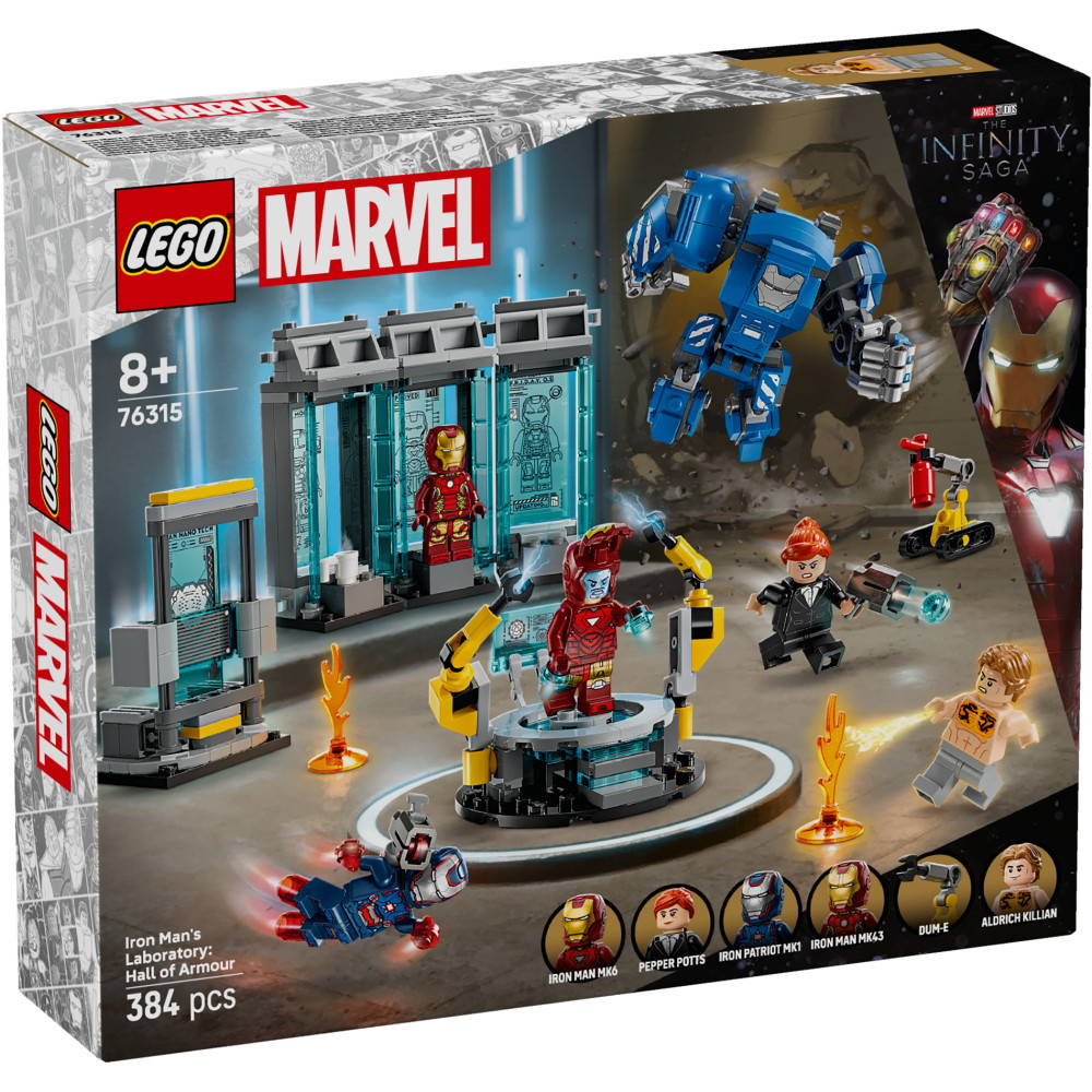 LEGO Marvel – Iron Mans laboratorium: rustningernes hal