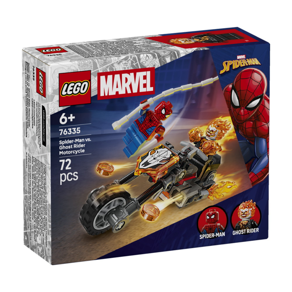 LEGO Marvel - Spider-Man Mod Ghost Rider På Motorcykel