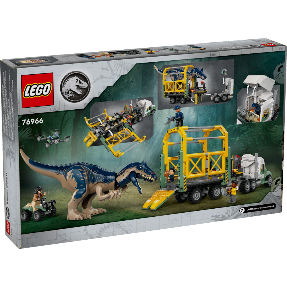 LEGO Jurassic World - Dinosaurmissioner: Allosaurus-transportvogn