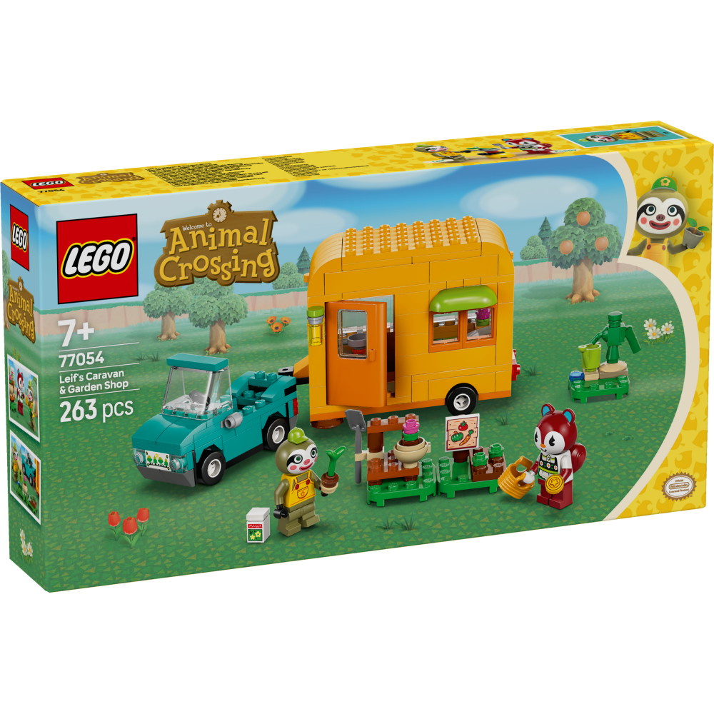 LEGO Animal Crossing - Leif med campingvogn og havebutik