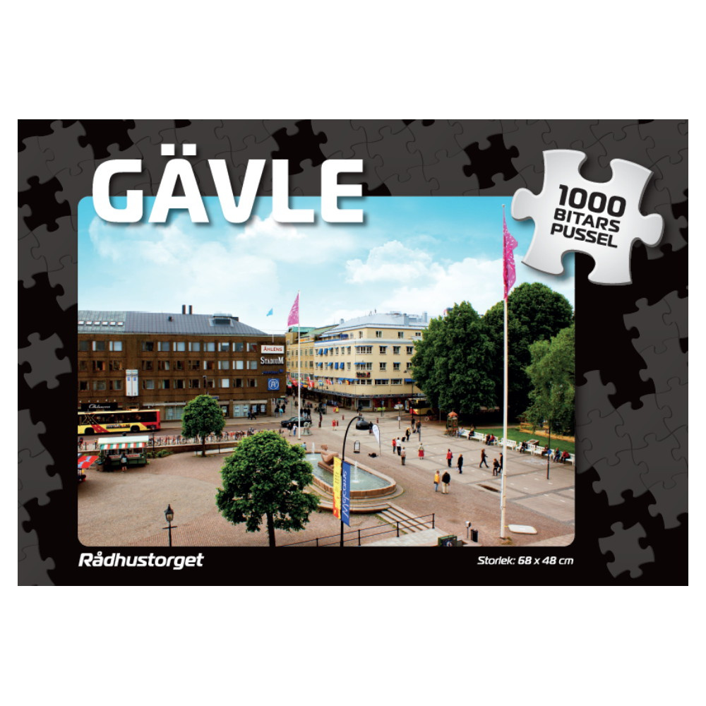 Puslespil: Gävle Rådhustorget 1000 Brikker